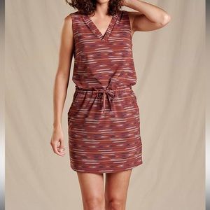 Toad & Co Raisin Aztec SouthWestern Pockets Blanket Sunkissed Liv Dress Medium